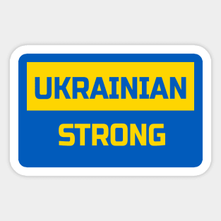 Ukranian Strong Sticker